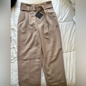 JLUXLABEL Brown belted pants